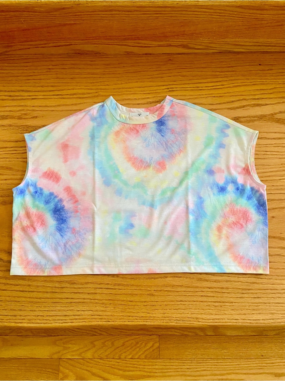 Girls 2-6Y Pastel Tie-Dye Cropped tank top Tee Japanese label bedside drama